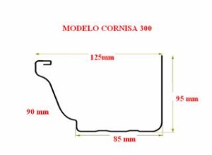 Modelo cornisa 300